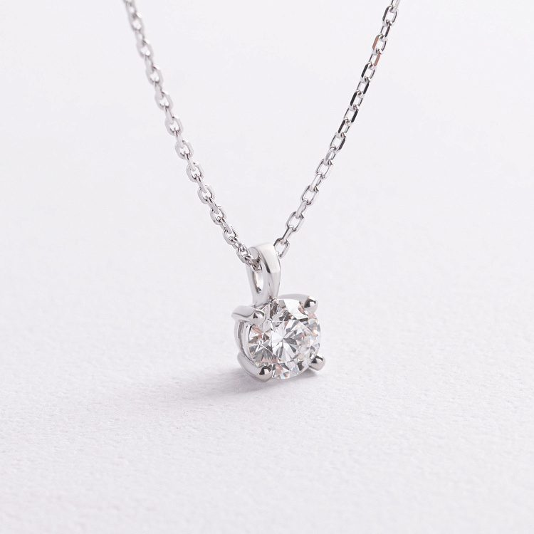 Золотое колье с бриллиантом 745781121 от ювелирного магазина Оникс