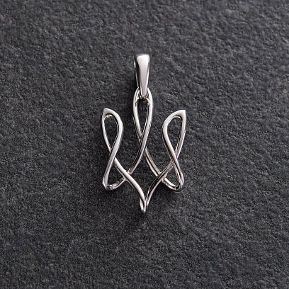 Золотой кулон "Герб Украины - Тризуб" п03692 №2