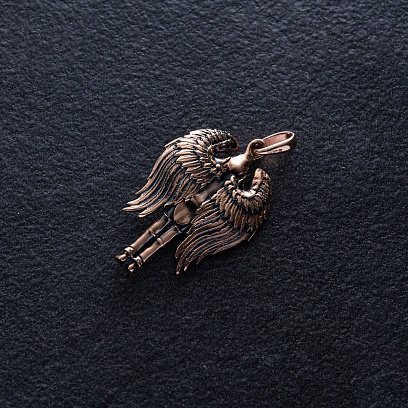 Золота підвіска "Ангел Хранитель" п03819 №8