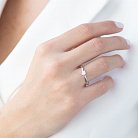 Помолвочное кольцо в белом золоте (бриллиант) кб06310 от ювелирного магазина Оникс - 3