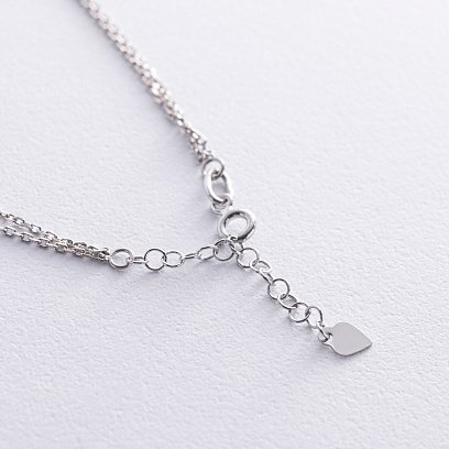 Серебряный браслет "Клевер" с ониксом 141672 №5