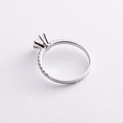 Заручальна золота каблучка з діамантами 220311121 №4