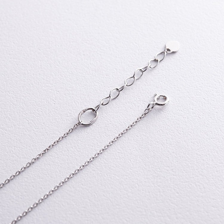 Серебряное колье "Волна" 908-01326 от ювелирного магазина Оникс - 6