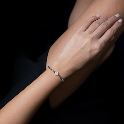 Браслет "Клевер" из белого золота б04582 №2