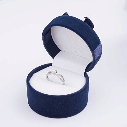 Золота каблучка з діамантами кб03041 №5