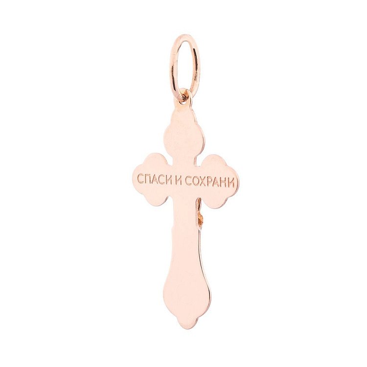 Золотий хрестик п02437 від ювелірного магазину Онікс - 1