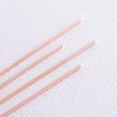 Серьги - протяжки в красном золоте с07907 №3