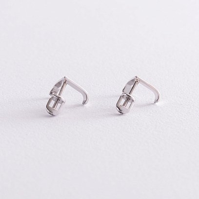 Золотые серьги - пусеты "Акцент" с07519 №6