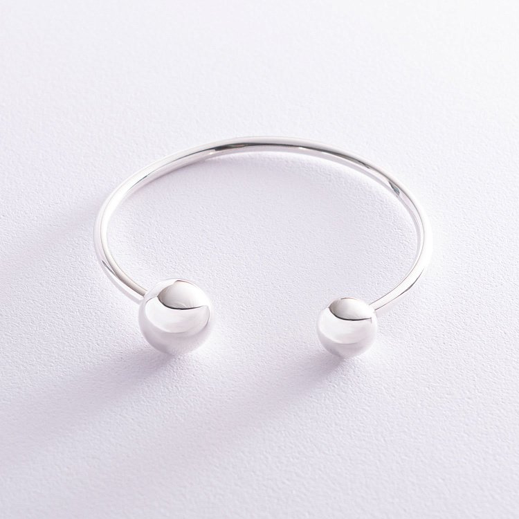 Браслет из серебра с шариками 141095 от ювелирного магазина Оникс - 1