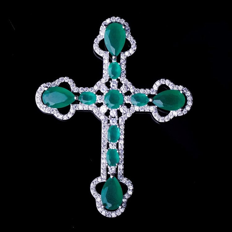 Підвіска "Хрестик" (фіаніт) 131916 від ювелірного магазину Онікс