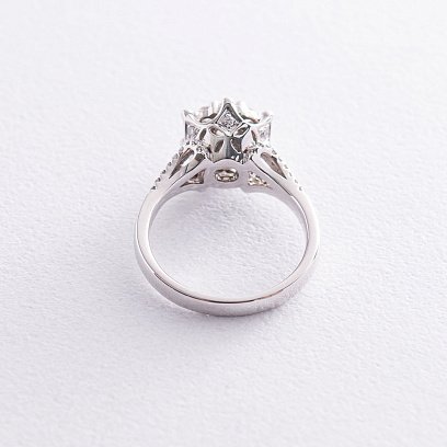 Золотое кольцо с бриллиантами к666 №5