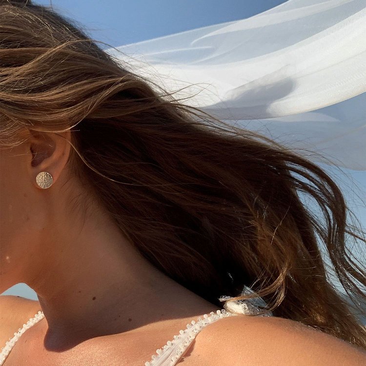 Срібні сережки-пусети "Сонячні зайчики" 122600 від ювелірного магазину Онікс - 8