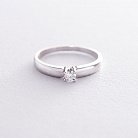 Помолвочное кольцо в белом золоте (бриллиант) кб0143arp от ювелирного магазина Оникс - 2