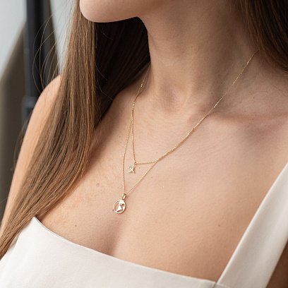 Колье в желтом золоте "Кругосветное путешествие" кол01685 №10