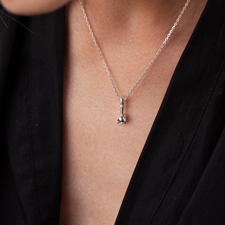 Колье "Булава" в серебре 181224 от ювелирного магазина Оникс - 5