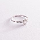 Помолвочное золотое кольцо с бриллиантами 101-10095(3.7) от ювелирного магазина Оникс - 1