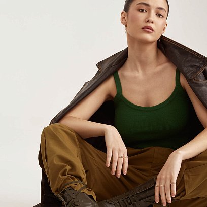 Каблучка "Ланцюжок" у жовтому золоті к07190 №9