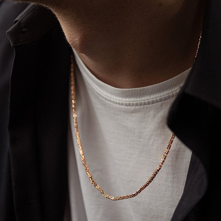 Мужская золотая цепочка ц00499 от ювелирного магазина Оникс - 5