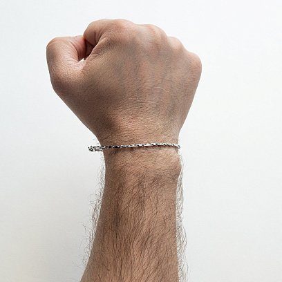 Срібний чоловічий браслет ZANCAN ESB165 №3