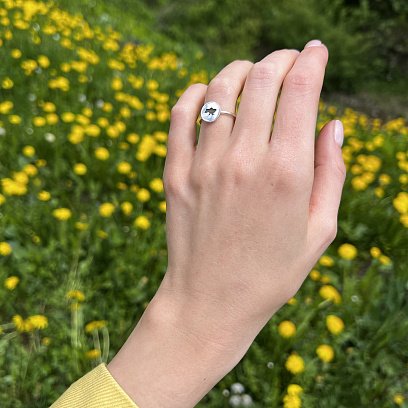 Срібна каблучка "Моя Україна" 112647у №3