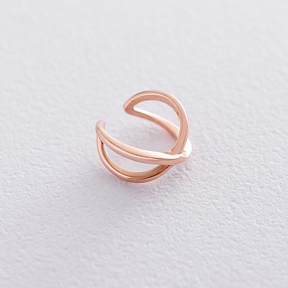 Сережка - каффа в червоному золоті с06361