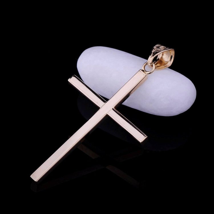 Золотой крестик п01980 от ювелирного магазина Оникс - 1