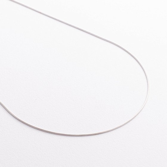 Серебряная цепочка Снейк (1 мм) 15002 №3