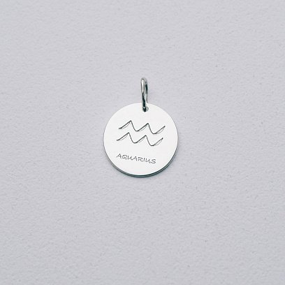 Срібний кулон з гравіюванням "Знак Зодіаку" 132722z №12