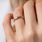 Золотое кольцо "Змей Уроборос" к07037 от ювелирного магазина Оникс - 10