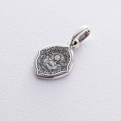Серебряная ладанка "Образок Божией Матери "Знамение" 132968 №2