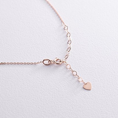 Колье "Карта Украины" в красном золоте (голубая и желтая эмаль) кол02357 №5