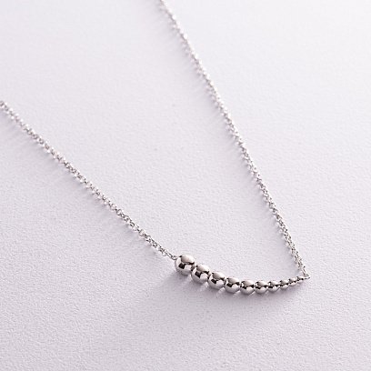 Серебряное колье "Шарики" 181249 №3