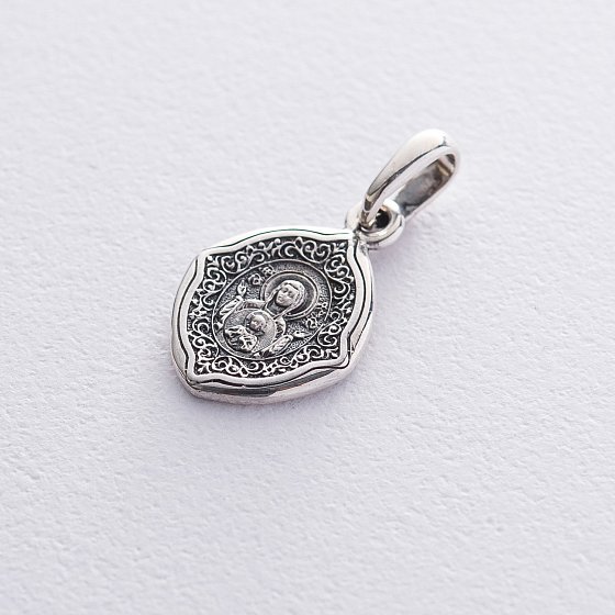 Серебряная ладанка "Образок Божией Матери "Знамение" 132968 №2