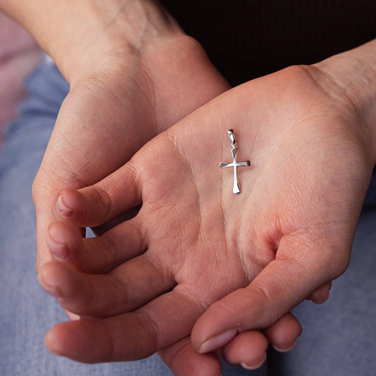 Золотой крестик п03262 от ювелирного магазина Оникс - 1