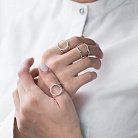 Срібний перстень "Кругообіг" 112250 от ювелирного магазина Оникс - 16
