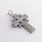Православный крест " Голгофский крест" (чернение) 13501 от ювелирного магазина Оникс - 3