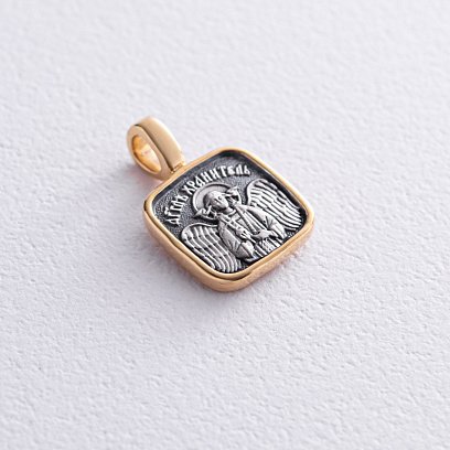 Срібна ладанка "Божа Матерь Семистрільна" (позолота) 132292 №2