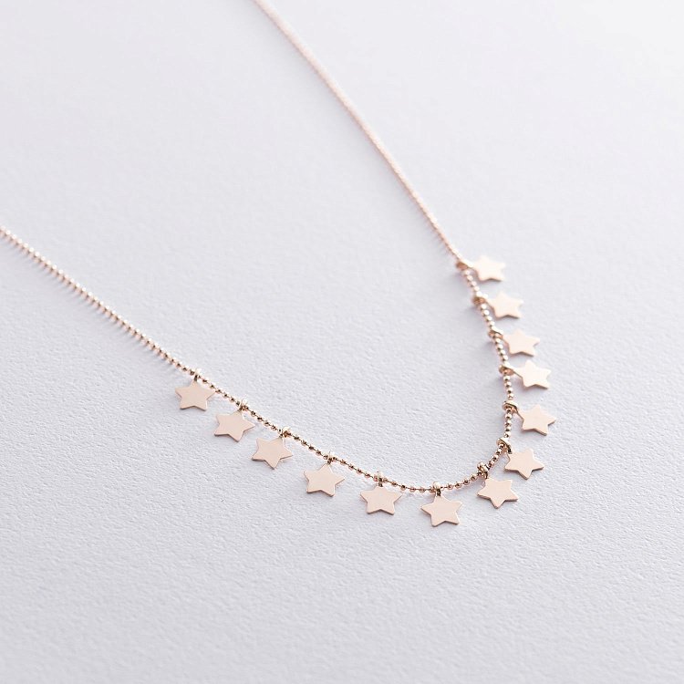 Золоте кольє "Зірки" кол01260 від ювелірного магазину Онікс