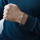 Мужской серебряный браслет (Евро 0.7 см) рс216915 от ювелирного магазина Оникс - 1