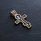 Православный крест "Распятие Христово" 132897 от ювелирного магазина Оникс