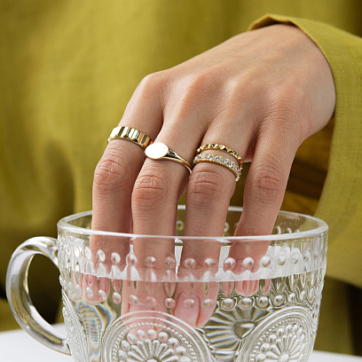 Печатка у жовтому золоті (можливе гравіювання) к08428 №8