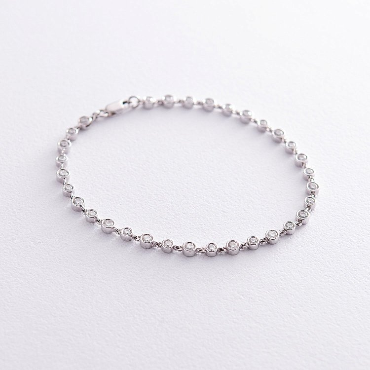 Золотой браслет с бриллиантами б540ri от ювелирного магазина Оникс