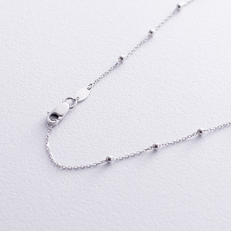 Колье "Розарий" в белом золоте кол02218 от ювелирного магазина Оникс - 6