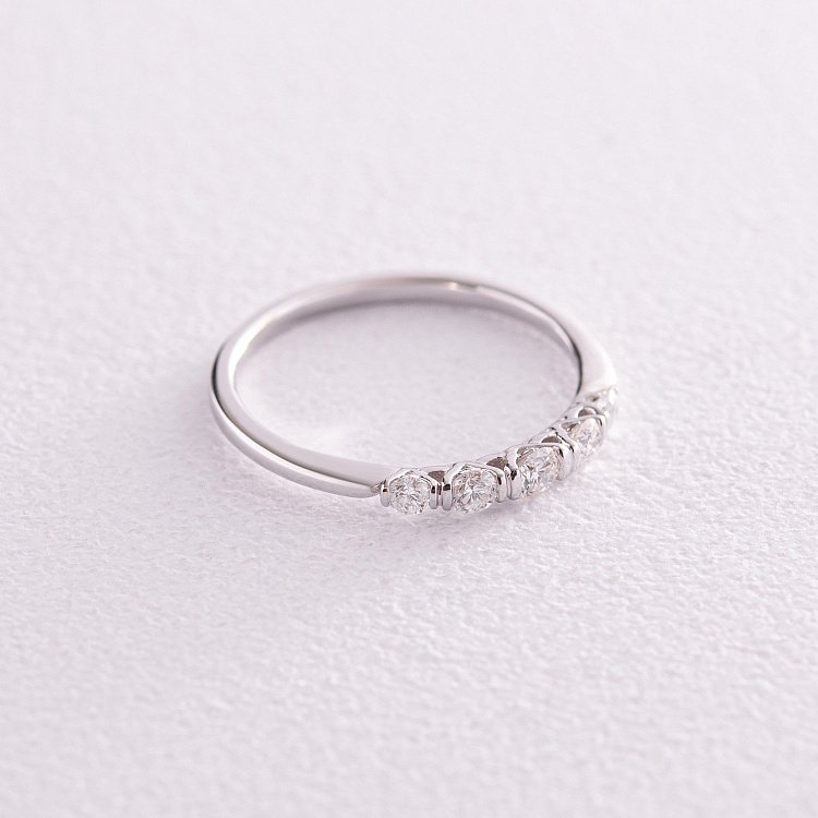 Каблучка у білому золоті з діамантами кб0451ca від ювелірного магазину Онікс - 2