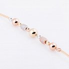 Золотой браслет с фианитами б02504 от ювелирного магазина Оникс - 2