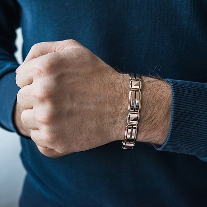 Мужской золотой браслет б04074 №2