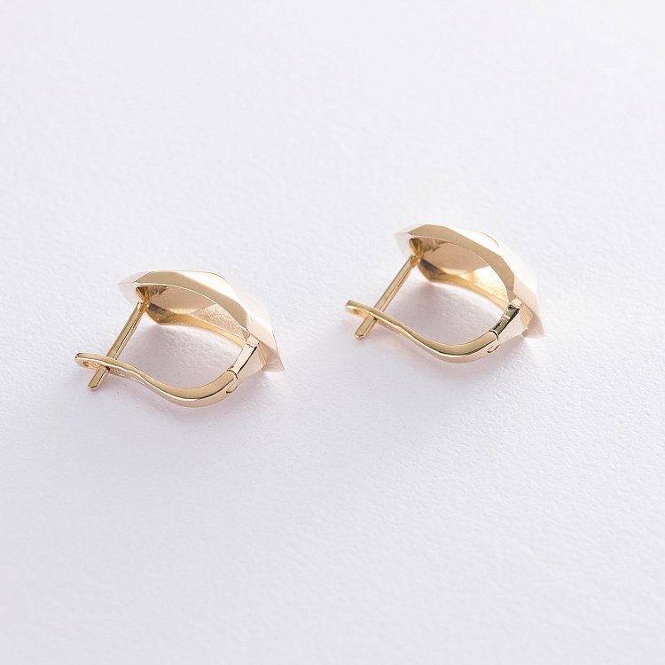 Серьги "Совершенство" в желтом золоте с06789 от ювелирного магазина Оникс - 2