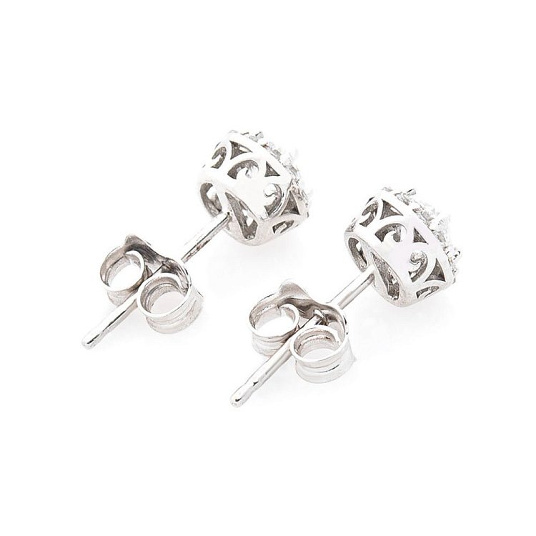 Золоті сережки-пусети (фіаніти) с05427 від ювелірного магазину Онікс - 2