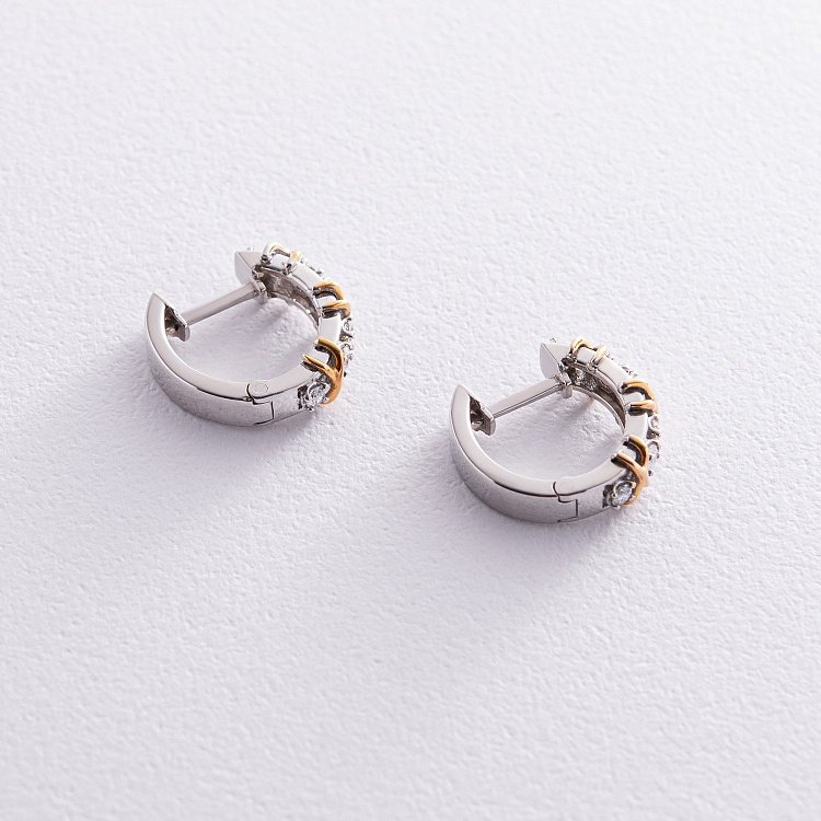 Срібні сережки "Ебігейл" з фіанітами 835 від ювелірного магазину Онікс - 2