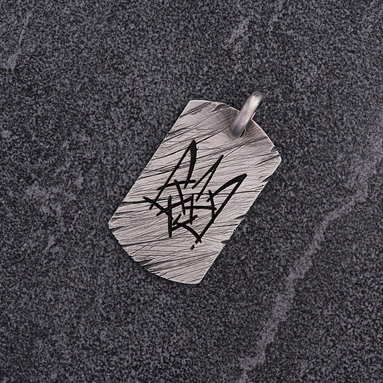 Серебряный жетон "Герб Украины - Тризуб" (маленький) 133349-Т от ювелирного магазина Оникс - 8